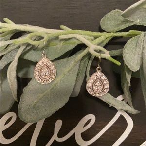 Rhinestone drop earrings